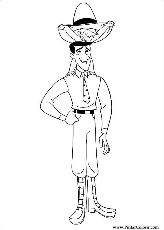 Dibujos para pintar y Color de Jorge el curioso - Página 4