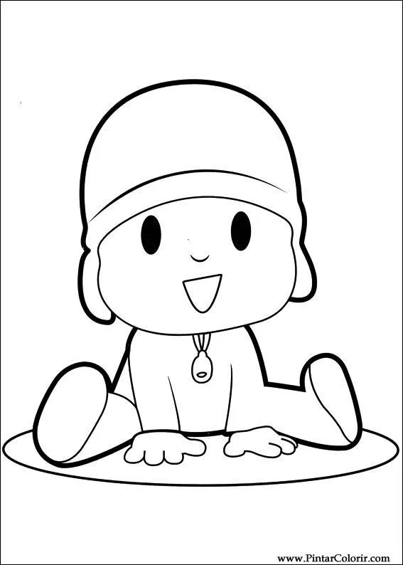 Dibujos para pintar y Color Pocoyo - Diseño de impresión 014