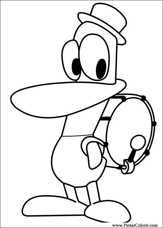 Dibujos para pintar y Color Pocoyo - Diseño de impresión 016