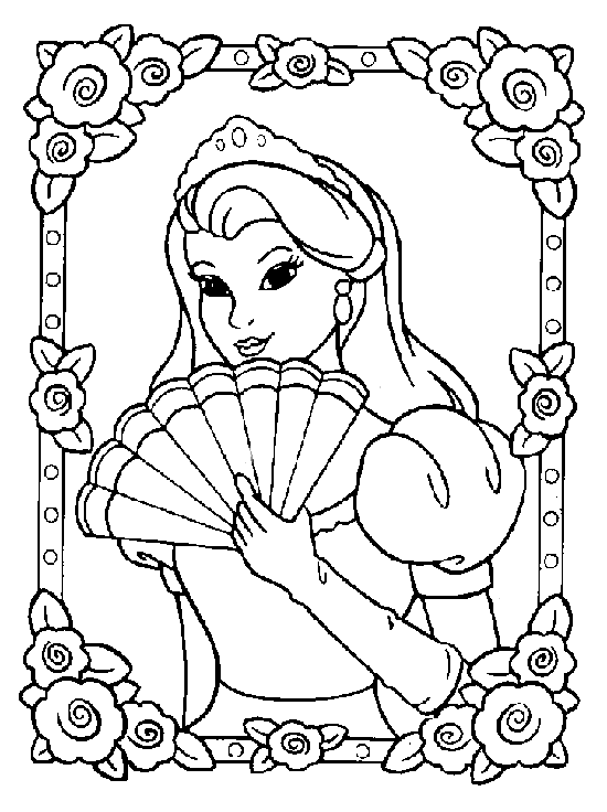 Dibujos de Princesas Para Pintar y Colorear Gratis, Dibujos de ...