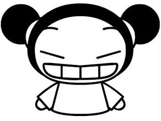 Dibujos para pintar y colorear de Pucca: Dibujo de Pucca para Colorear Dibujos para pintar y colorear de Pucca: Dibujo de Pucca para Colorear