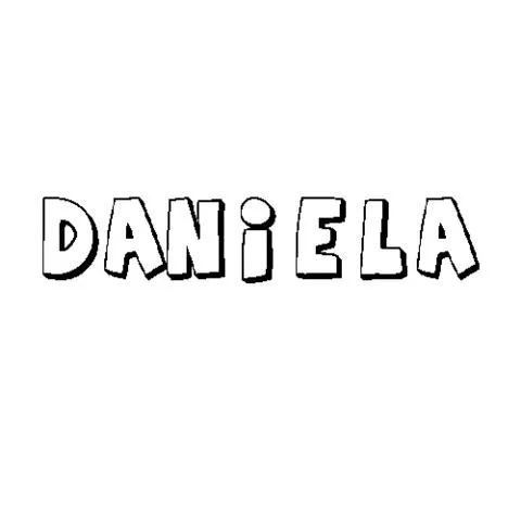 Nombre daniela para colorear - Imagui