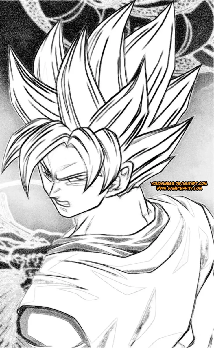 Dibujos para pintar de Goku - Dragon Ball Kai ~ Dragón Ball Kai Dibujos para pintar de Goku - Dragon Ball Kai ~ Dragón Ball Kai