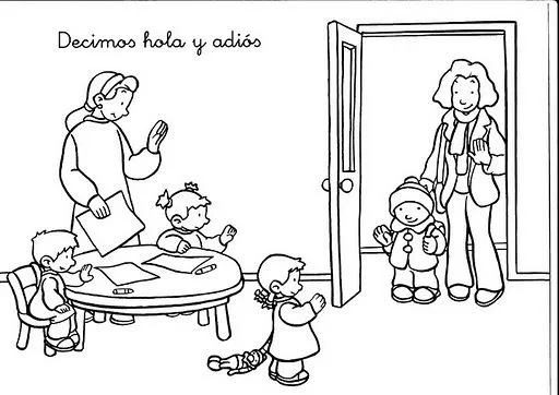 Dibujos para pintar habitos de cortesia - Imagui