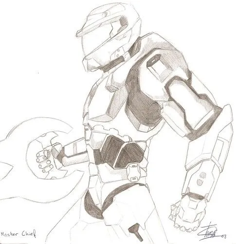 Dibujos para pintar de halo - Imagui