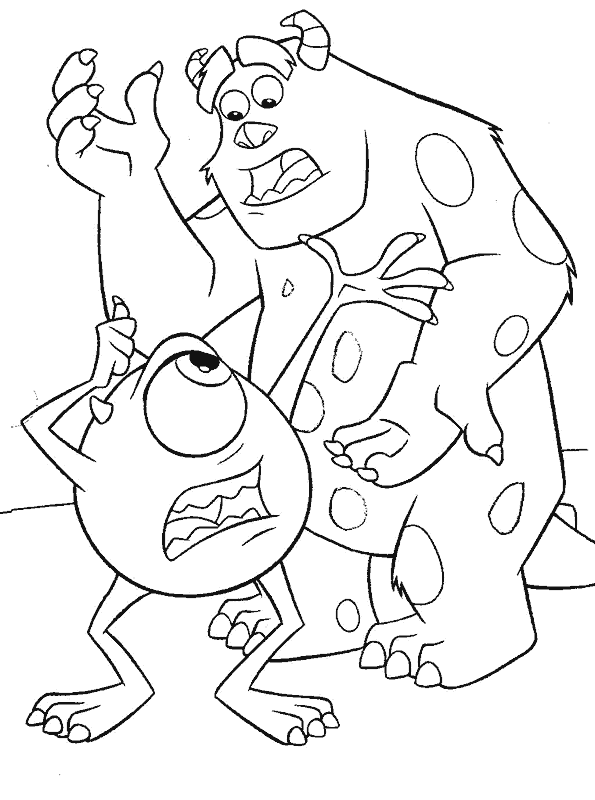 Dibujos para colorear de Monsters, Inc, Monstruos S.A, Plantillas ... Dibujos para colorear de Monsters, Inc, Monstruos S.A, Plantillas ...