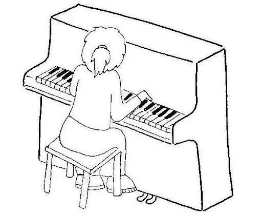 DIBUJOS PARA PINTAR NIÑOS TOCANDO INSTRUMENTOS MUSICALES