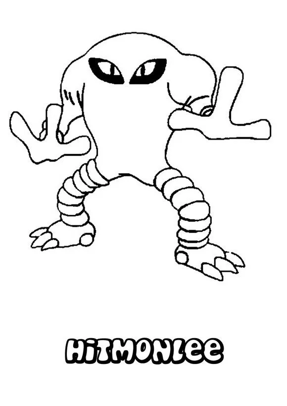 Dibujos para pintar POKEMON LUCHA, Pokemon Hitmonlee para imprimir Dibujos para pintar POKEMON LUCHA, Pokemon Hitmonlee para imprimir