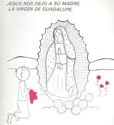Dibujos para pintar de Nuestra Señora de Guadalupe | Colorear imágenes Dibujos para pintar de Nuestra Señora de Guadalupe | Colorear imágenes