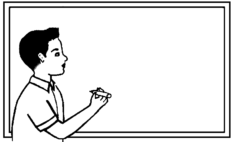 Niño escribiendo en un pizarron para colorear - Imagui Niño escribiendo en un pizarron para colorear - Imagui