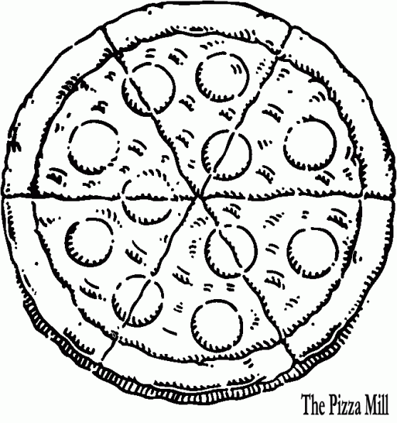 Pizzas para pintar - Imagui
