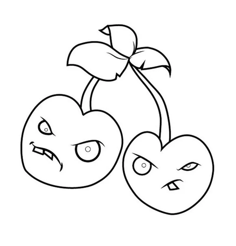 Dibujos de Plantas contra Zombis – Imprimir Para Colorear