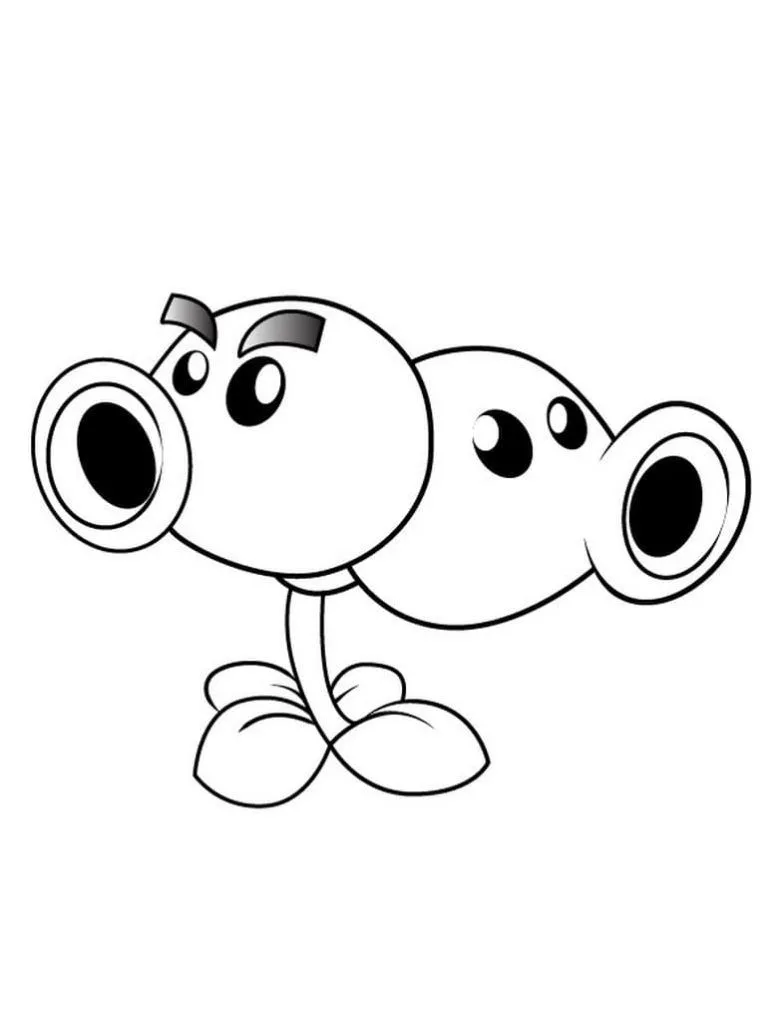 Dibujos de Plantas contra Zombis – Imprimir Para Colorear