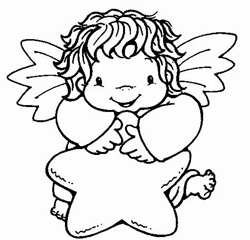 Dibujos y Plantillas para imprimir: Angelitos