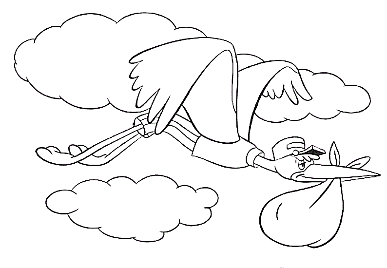 Dibujos y Plantillas para imprimir: Cigüeña Dibujos y Plantillas para imprimir: Cigüeña