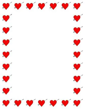 Dibujos y Plantillas para imprimir: Bordes con corazones para tarjetas Dibujos y Plantillas para imprimir: Bordes con corazones para tarjetas