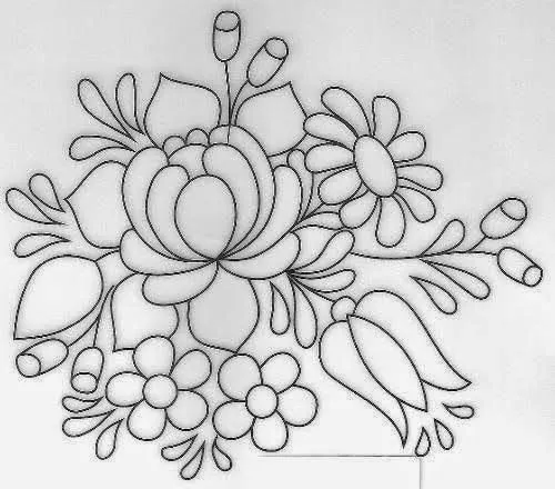 Dibujos y Plantillas para imprimir: dibujos de flores para bordar Dibujos y Plantillas para imprimir: dibujos de flores para bordar
