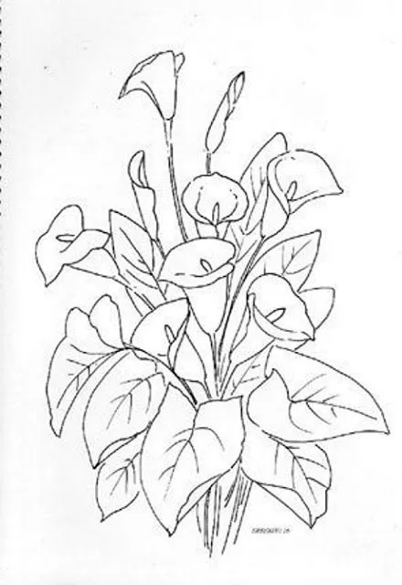 Dibujos y Plantillas para imprimir: dibujos de flores para bordar ... Dibujos y Plantillas para imprimir: dibujos de flores para bordar ...
