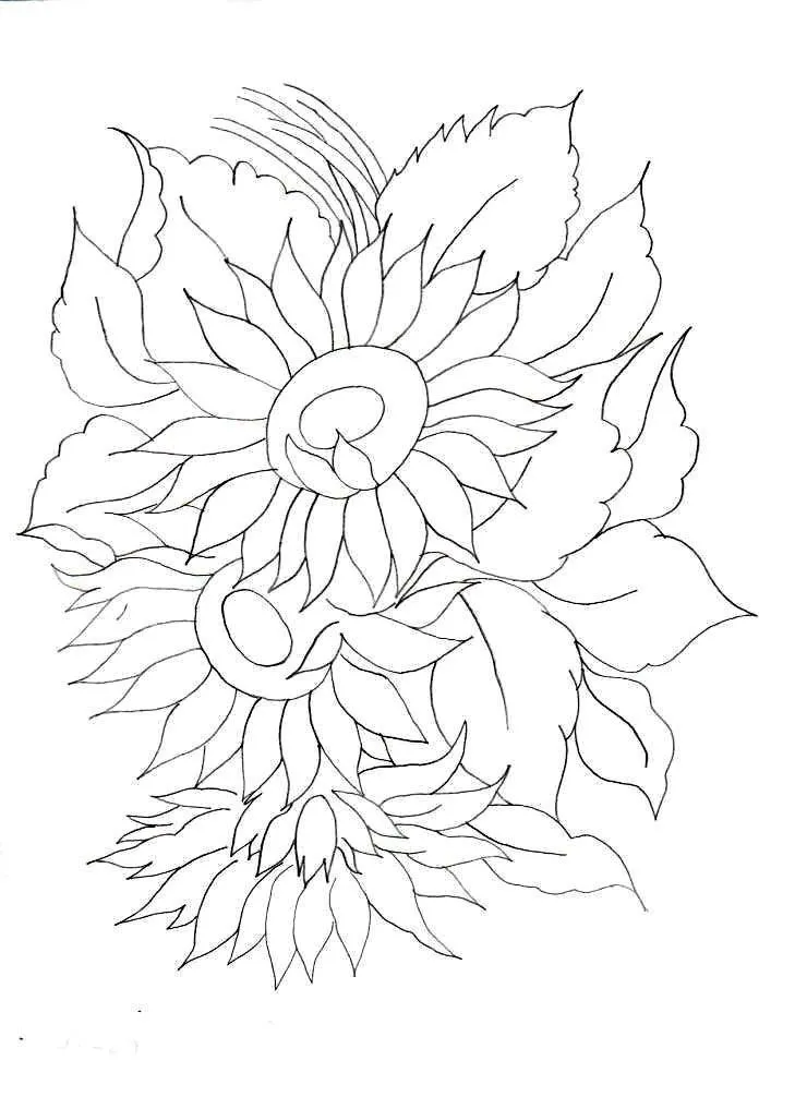 Dibujos y Plantillas para imprimir: dibujos de flores para bordar Dibujos y Plantillas para imprimir: dibujos de flores para bordar