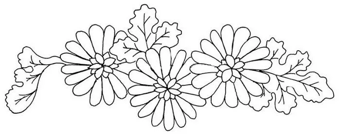 Dibujos y Plantillas para imprimir: dibujos de flores para bordar