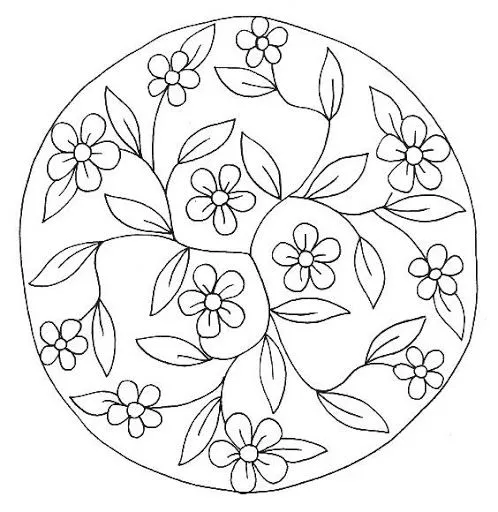 Dibujos y Plantillas para imprimir: Mandalas florales Dibujos y Plantillas para imprimir: Mandalas florales