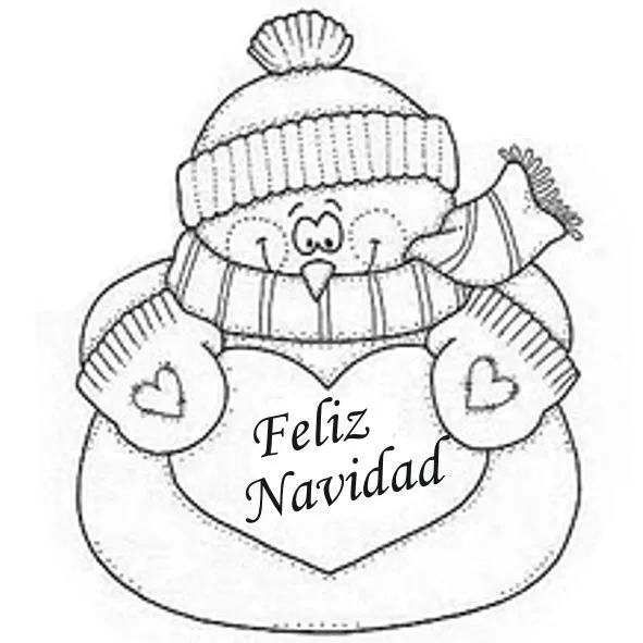 Dibujos y Plantillas para imprimir: Muñecos de Nieve Dibujos y Plantillas para imprimir: Muñecos de Nieve