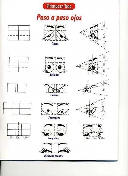 Dibujos y Plantillas para imprimir: Como pintar ojos de muñecas ...