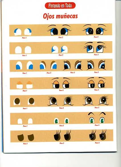 Como pintar los ojos de muñecos - Imagui
