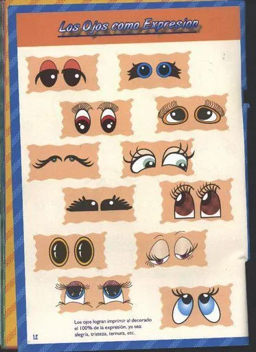Dibujos y Plantillas para imprimir: Ojos para munecos Dibujos y Plantillas para imprimir: Ojos para munecos