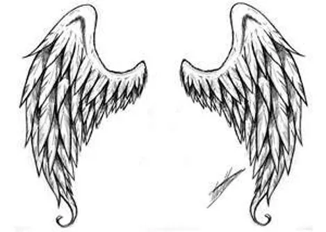 Dibujos y Plantillas para imprimir: Alas de Angel
