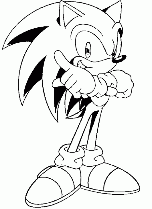 Dibujos y Plantillas para imprimir: Sonic