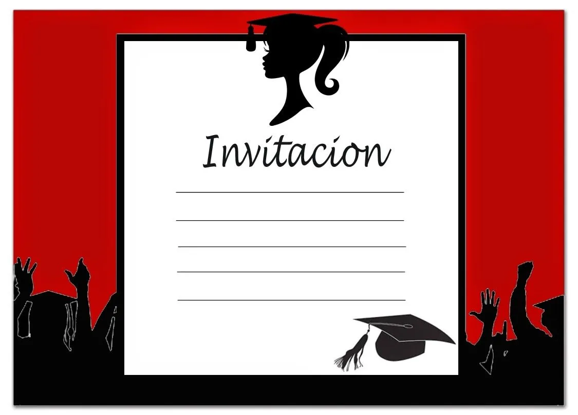 Dibujos y Plantillas para imprimir: Tarjetas de graduacion para ...