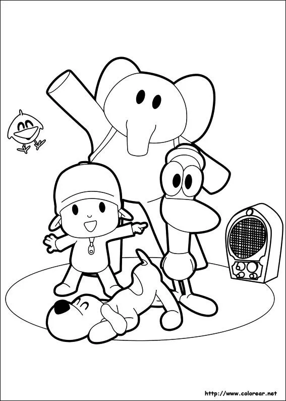 Dibujos de Pocoyó para colorear en Colorear.net Dibujos de Pocoyó para colorear en Colorear.net