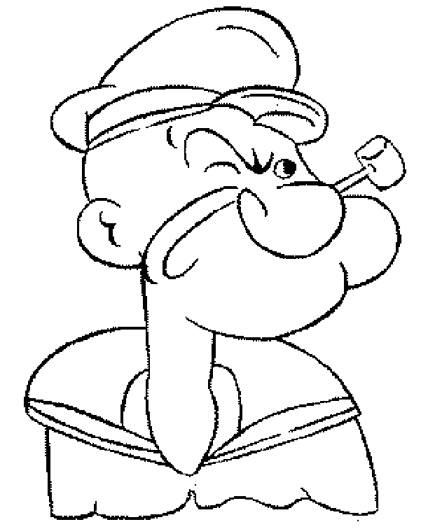 Dibujos de Popeye El Marino para colorear