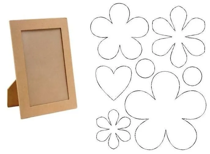 Dibujos de porta retratos para colorear - Imagui