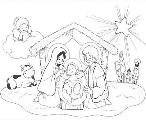 dibujos-portal-belen-imprimir- ...