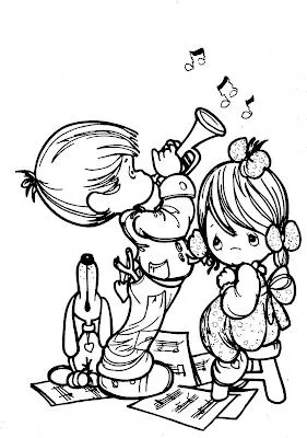 Dibujo de niño tocando un instrumento para colorear - Imagui Dibujo de niño tocando un instrumento para colorear - Imagui