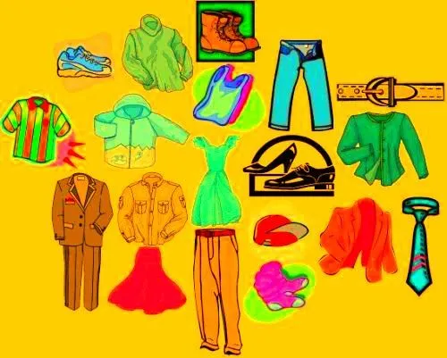 Dibujos de prendas de vestir en ingles - Imagui