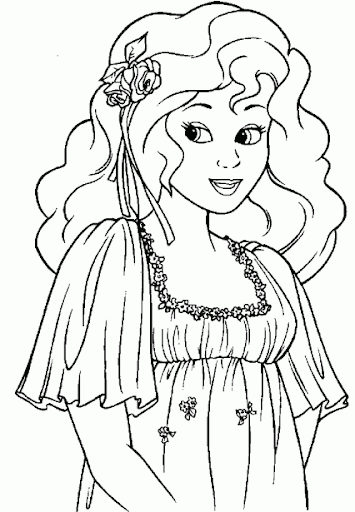 dibujos de princesas para colorear | Manualidades Infantiles