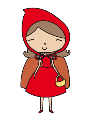 Colorea dibujos de princesas - Caperucita Roja y Feliz Colorea dibujos de princesas - Caperucita Roja y Feliz