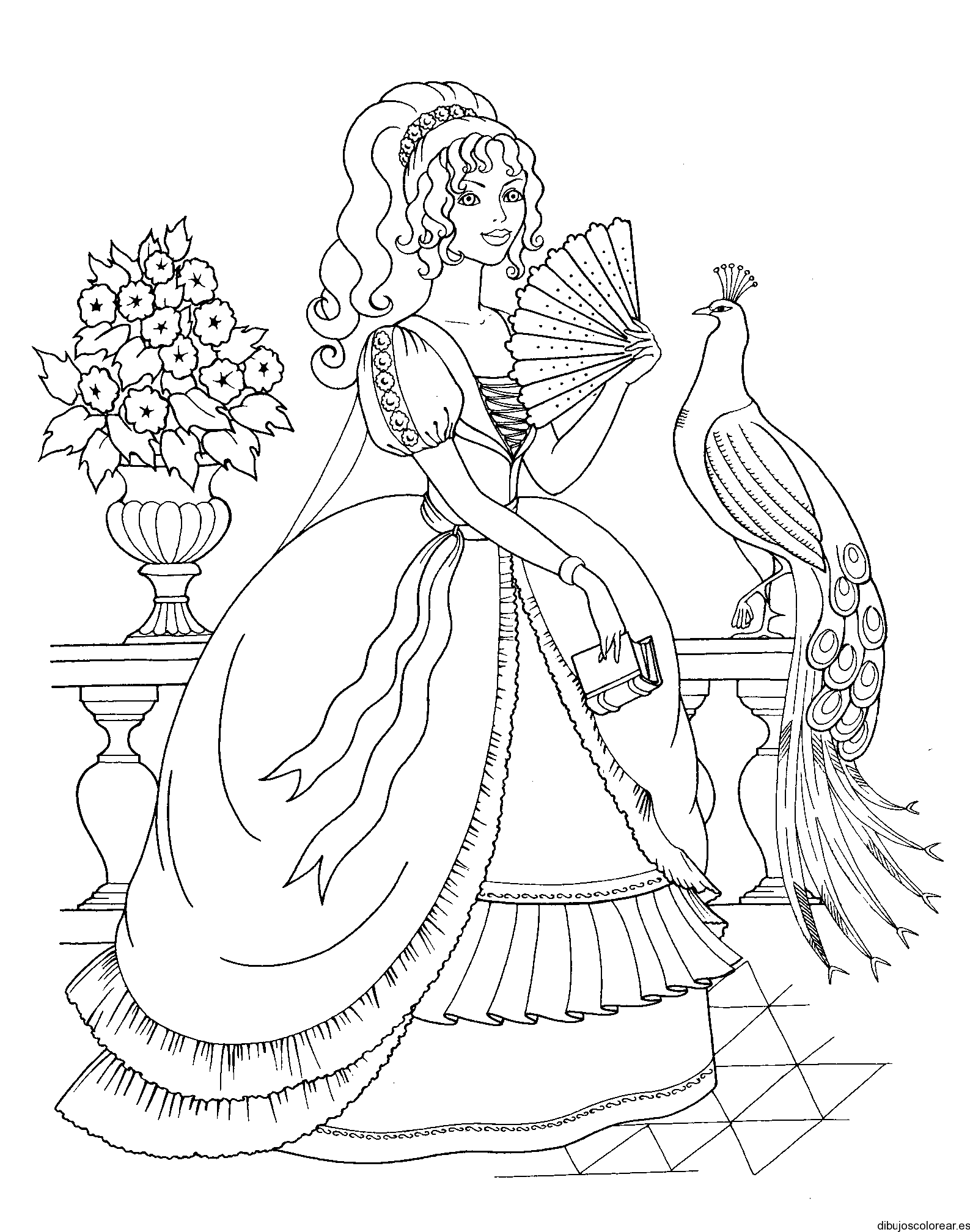 Dibujos de Princesas | Dibujos para Colorear Dibujos de Princesas | Dibujos para Colorear