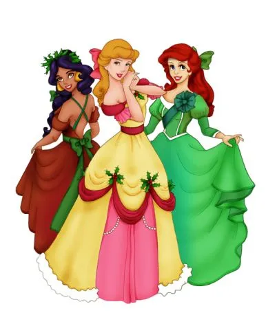 Backgrounds princesas Disney navidad - Imagui