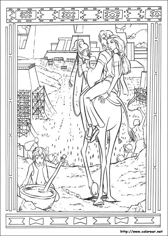 Dibujos de El príncipe de Egipto para colorear en Colorear.