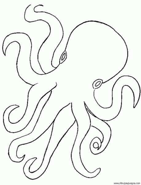 dibujo-de-pulpo-002 | Dibujos y juegos, para pintar y colorear dibujo-de-pulpo-002 | Dibujos y juegos, para pintar y colorear