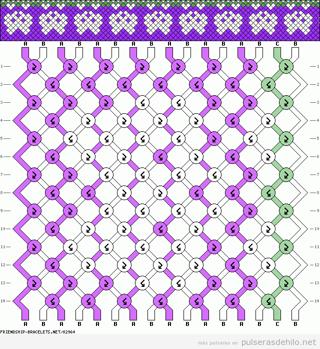 Patrones Pulseras | Pulseras de Hilo | Tutoriales para hacer ... Patrones Pulseras | Pulseras de Hilo | Tutoriales para hacer ...
