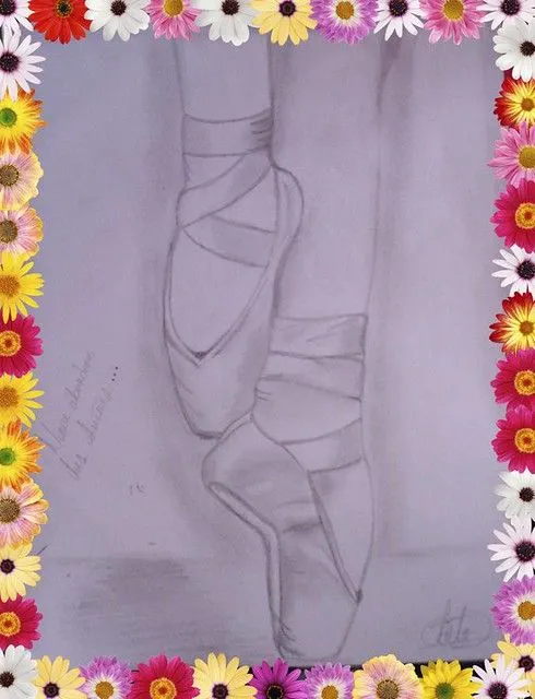 Mi primer dibujo de unas puntas de ballet | Flickr - Photo Sharing! Mi primer dibujo de unas puntas de ballet | Flickr - Photo Sharing!