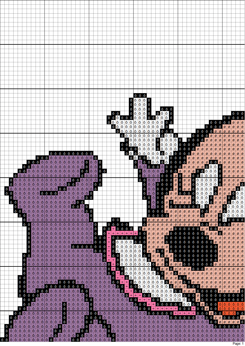 Dibujos Punto de Cruz Gratis: Minnie Cross Stitch Pattern - Punto ...