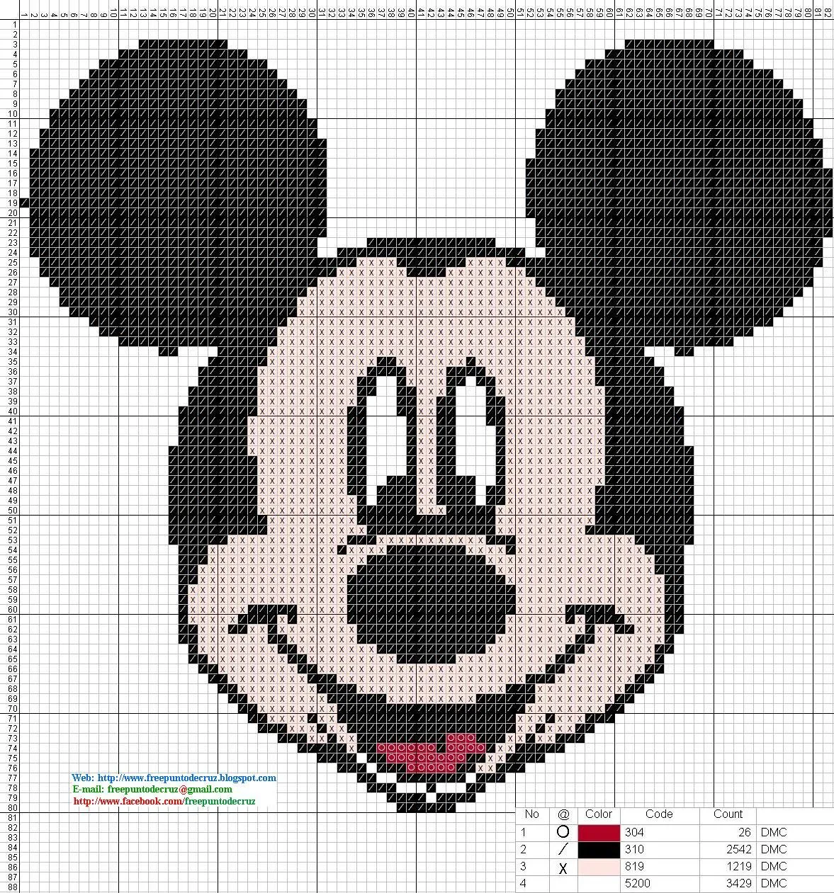 Dibujos Punto de Cruz Gratis: Mickey Mouse - Cross Stitch Punto de Cruz Dibujos Punto de Cruz Gratis: Mickey Mouse - Cross Stitch Punto de Cruz