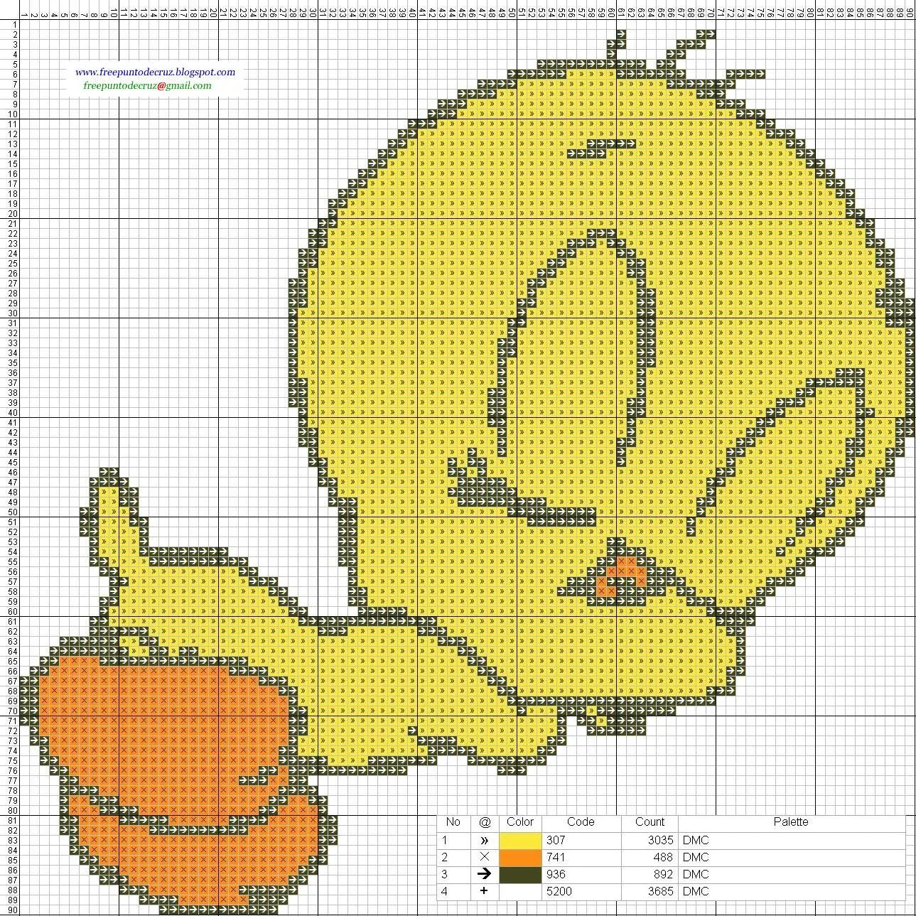 Dibujos Punto de Cruz Gratis: Piolin durmiendo - Punto de cruz Dibujos Punto de Cruz Gratis: Piolin durmiendo - Punto de cruz