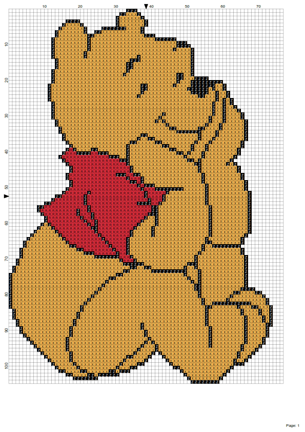 Dibujos Punto de Cruz Gratis: Winnie The Pooh | Winnie | Pinterest ... Dibujos Punto de Cruz Gratis: Winnie The Pooh | Winnie | Pinterest ...